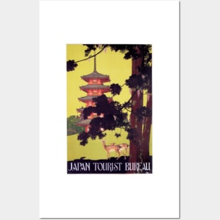 JAPAN Tourist Bureau Japanese Tourism Vintage Travel Posters and Art